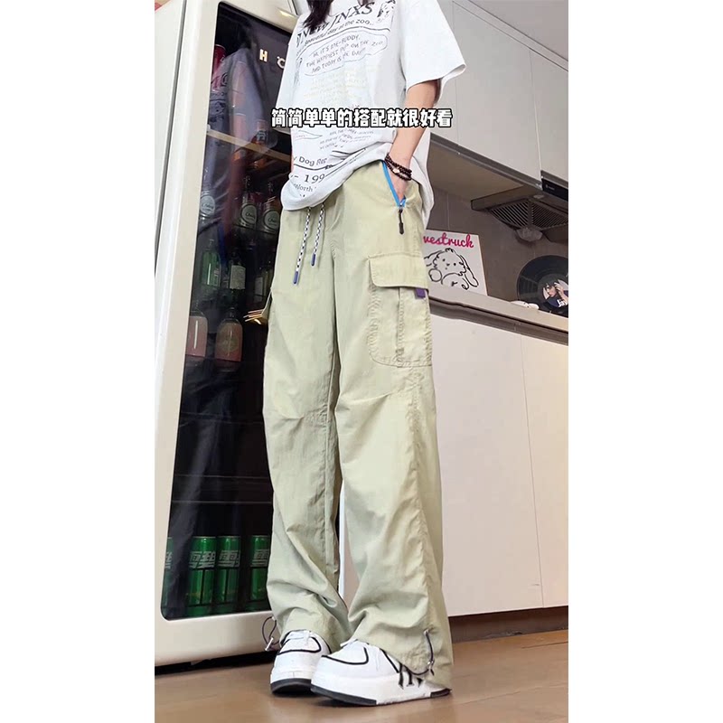 抖音/2025夏季休闲裤防晒抽绳伞兵裤工装裤裤子HK9630-P38，男装防晒衣，电商A232
