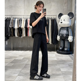 韩系微喇小西裤男女款春秋季clenfit垂感显瘦直筒休闲长裤，男装西裤，电商A232