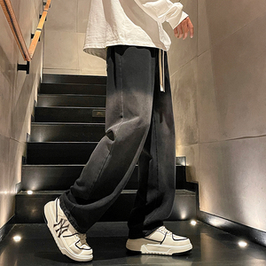 D-A232-HK9362-P50-美式复古渐变牛仔裤男宽松直筒阔腿休闲长裤图片