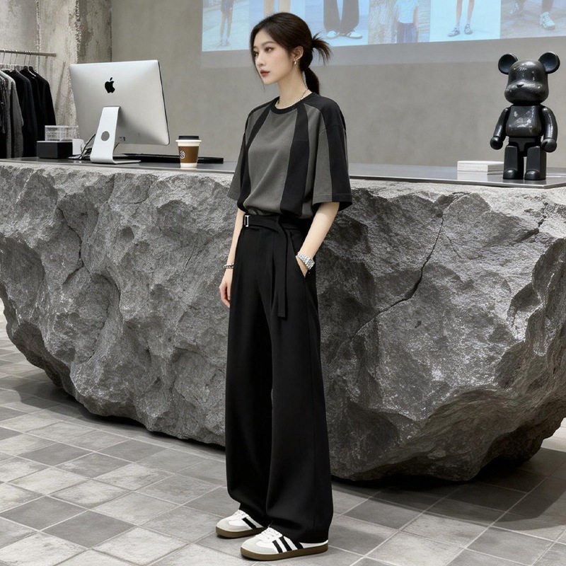 小西裤男女款春秋季cleanfit纯色简约宽松大码直筒休闲裤加绒冬季，男装西裤，电商A232