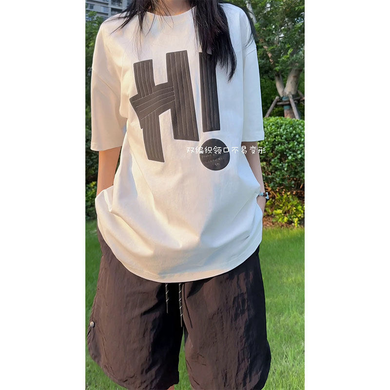 抖音直播主推/260克纯棉/夏季宽松多色印花短袖T恤HT501-特批25,男装T恤,电商A232