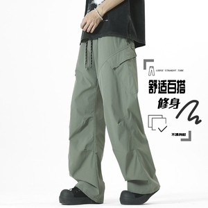 D-A232-HK9583-P35潮牌户外速干裤子青少年休闲宽松直筒运动裤男图片