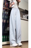 抖音冰丝裤男女同款垂感薄款宽松直筒夏天休闲长裤HK9616-P33，男装休闲裤，电商A232