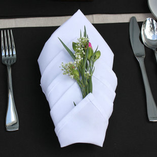 正方型口布 擦杯布 专业酒杯擦拭布 吸水不掉毛白色口布 酒吧传奇