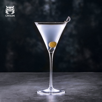 MT1901 CRISON日式马天尼鸡尾酒水晶玻璃高脚杯酒吧调酒马提尼杯