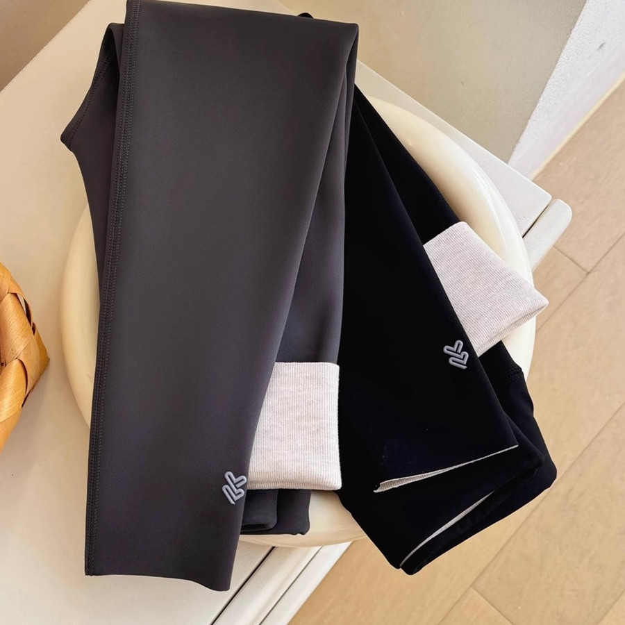 中大童亲子一体绒瑜伽紧身打底裤