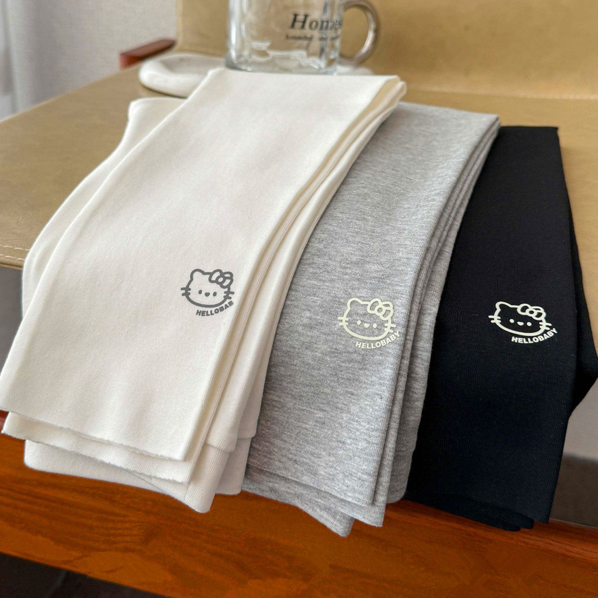 春季新款女童裤子纯棉外穿儿童弹力修身白打底裤女孩宝宝薄款长裤