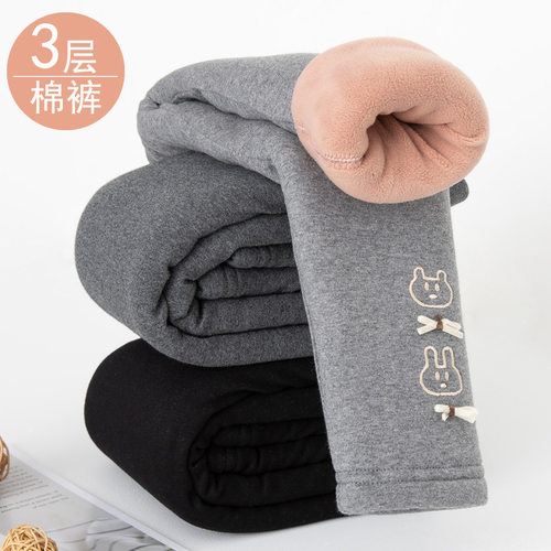 儿童过冬加厚棉裤男童女童保暖裤