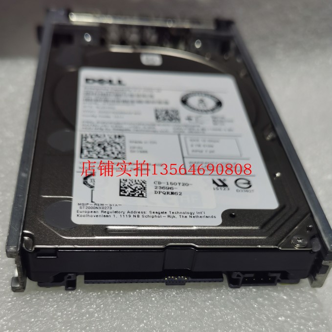 / 2T ST2000NX0273 XY986 0XY986 7.2K SAS 12Gb/S 硬盘