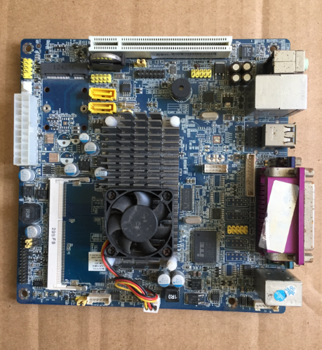 原装拆机凌动D425P 2COM单核双线程 d425+nm10 带集成网卡ITX主板