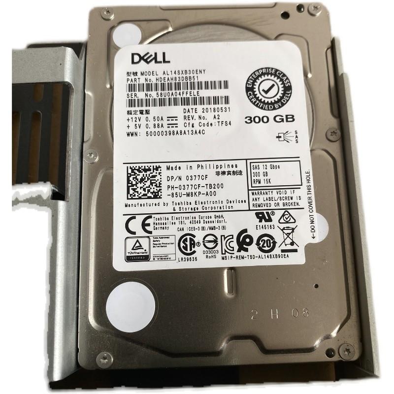 DELL 377CF 0377CF 300G 15K SAS 2.5 12GB硬盘T640 T330 R530
