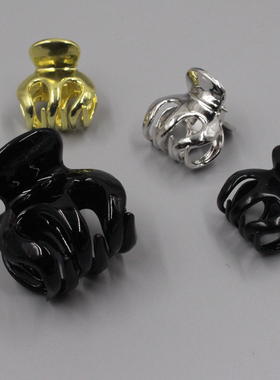 高规格黑色合金金属高马尾抓夹马尾夹固定神器爪夹鲨鱼夹头顶夹子