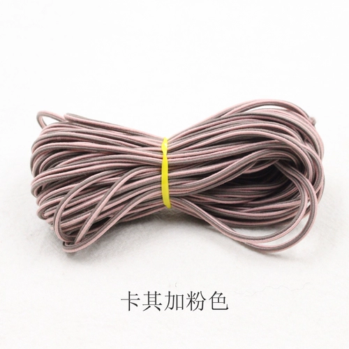 Двойной цвет борьба корейская новая веревка для волос маленькая свежая тонкая веревка головы четыре углы 2 мм.
