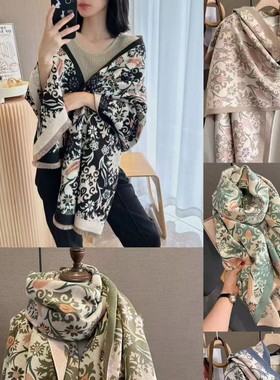 新仿羊绒围巾男女夏冬韩版腰果时尚装饰保暖围脖学生披肩15条包邮