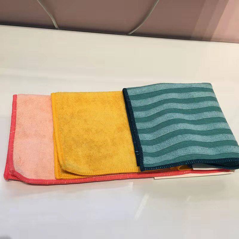宜家 佩普里格 清洁抹布百洁布 超细纤维布料28x28 洗碗家用3个装