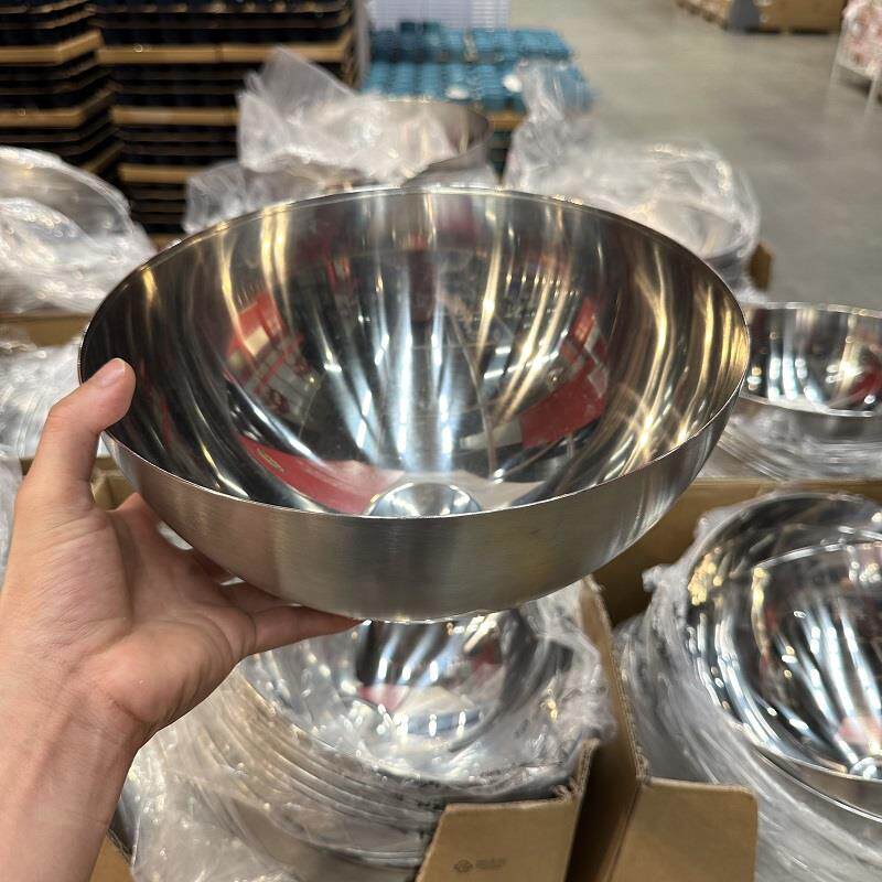 宜家布朗达上菜用碗厨房用大碗沙拉搅拌盆不锈钢碗大小号正品包邮