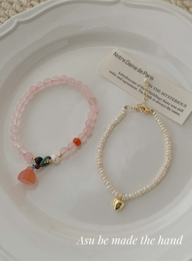 小众设计天然淡水珍珠手链女