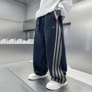 洋气宽松卫裤 男童春秋直筒运动裤 男孩春季 休闲裤 2026中大儿童新款