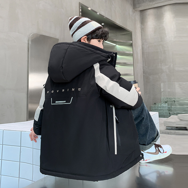 男童冬季羽绒棉服男孩冬装新款加厚外套儿童保暖棉衣中大童棉袄潮