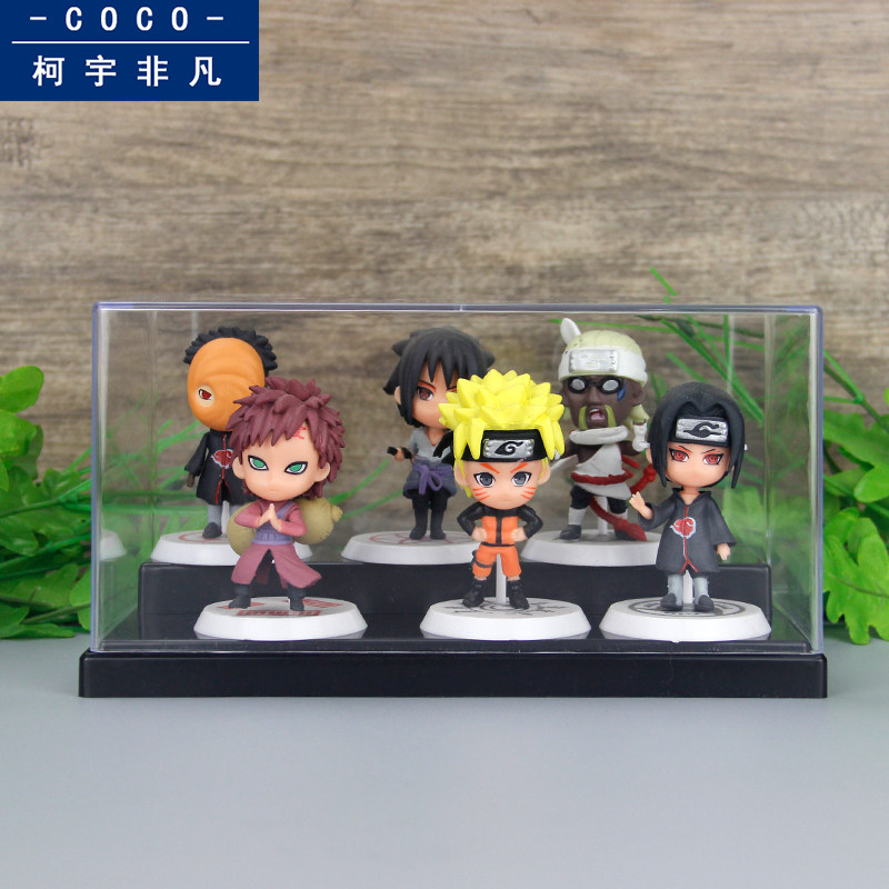 火影忍者手办Q版鸣人佐助公仔模型手办汽车车载摆件全套礼物包邮