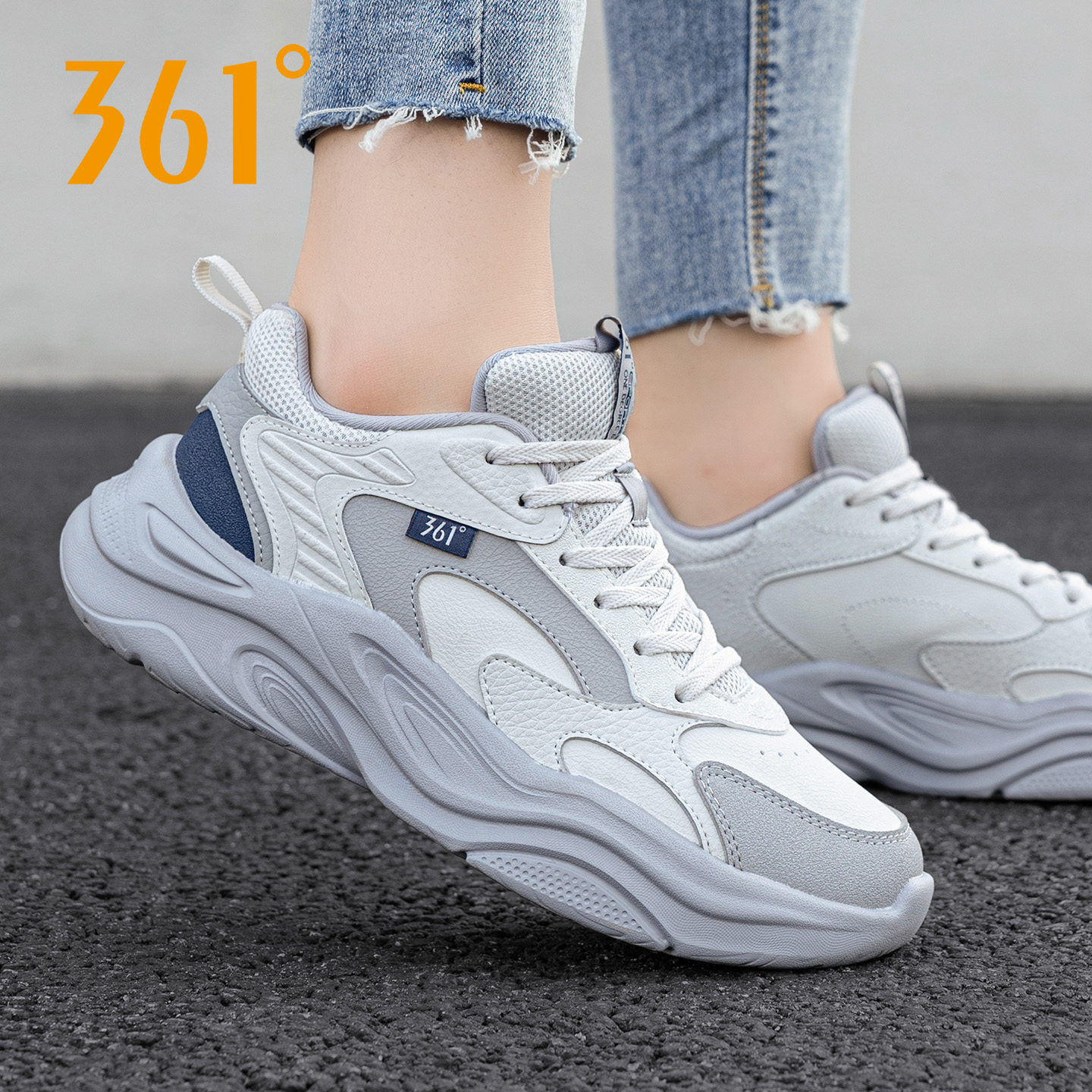 361度运动鞋女休闲老爹鞋
