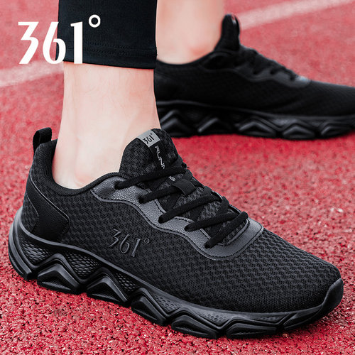 361男鞋网面透气跑步鞋