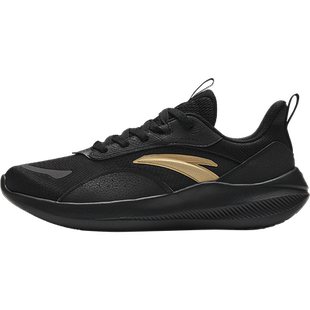 安踏运动鞋男鞋2025新款冬季男士软底透气黑色鞋子轻便缓震跑步鞋