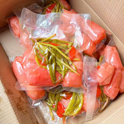 陕西岚皋特产酸辣豇豆蒜台混合泡萝卜传统老坛发酵酸脆下饭泡菜