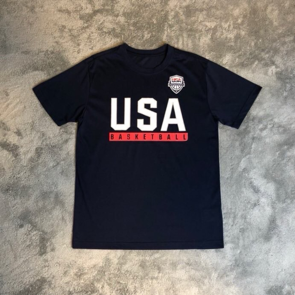 USA美国梦之队训练短袖射手服男运动篮球休闲速干美式宽松圆领T恤
