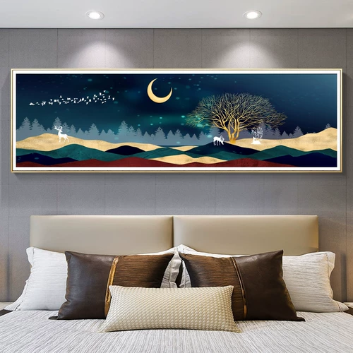 Cross -STITCH Вышивая гостиная простая современная Fortune Deer 2021 Новый ресторан