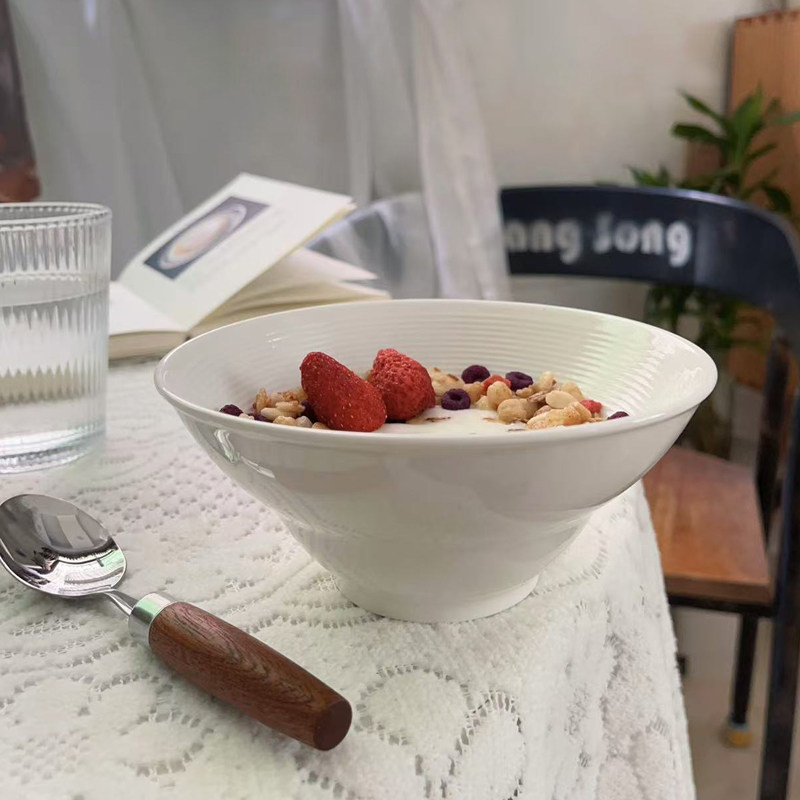 陶瓷简约普通亮光饭碗