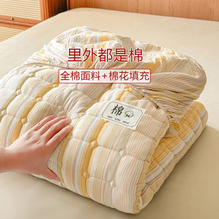 新疆纯棉棉花床笠罩100全棉2025新款四季通用a类母婴级夹棉床垫套