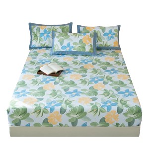 品牌官方旗舰店100纯棉A类加厚老粗布床笠罩单件2025新款四季通用