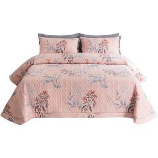 品牌100纯棉床盖2025新款全罩夹单件套四季通用榻米炕轻奢高级感