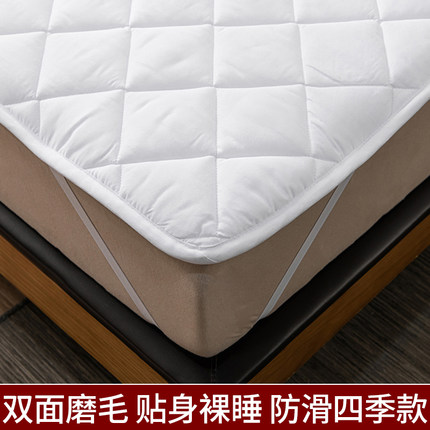 品牌床垫褥子席梦思上面铺底的防滑保护薄被家用绑带款四角固定毯