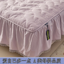 品牌官方旗舰店高端100全棉床裙罩带花裙边纯棉单件2024新款南通