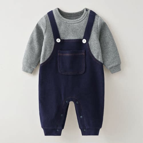 婴儿连体衣早春外出周岁男宝礼服