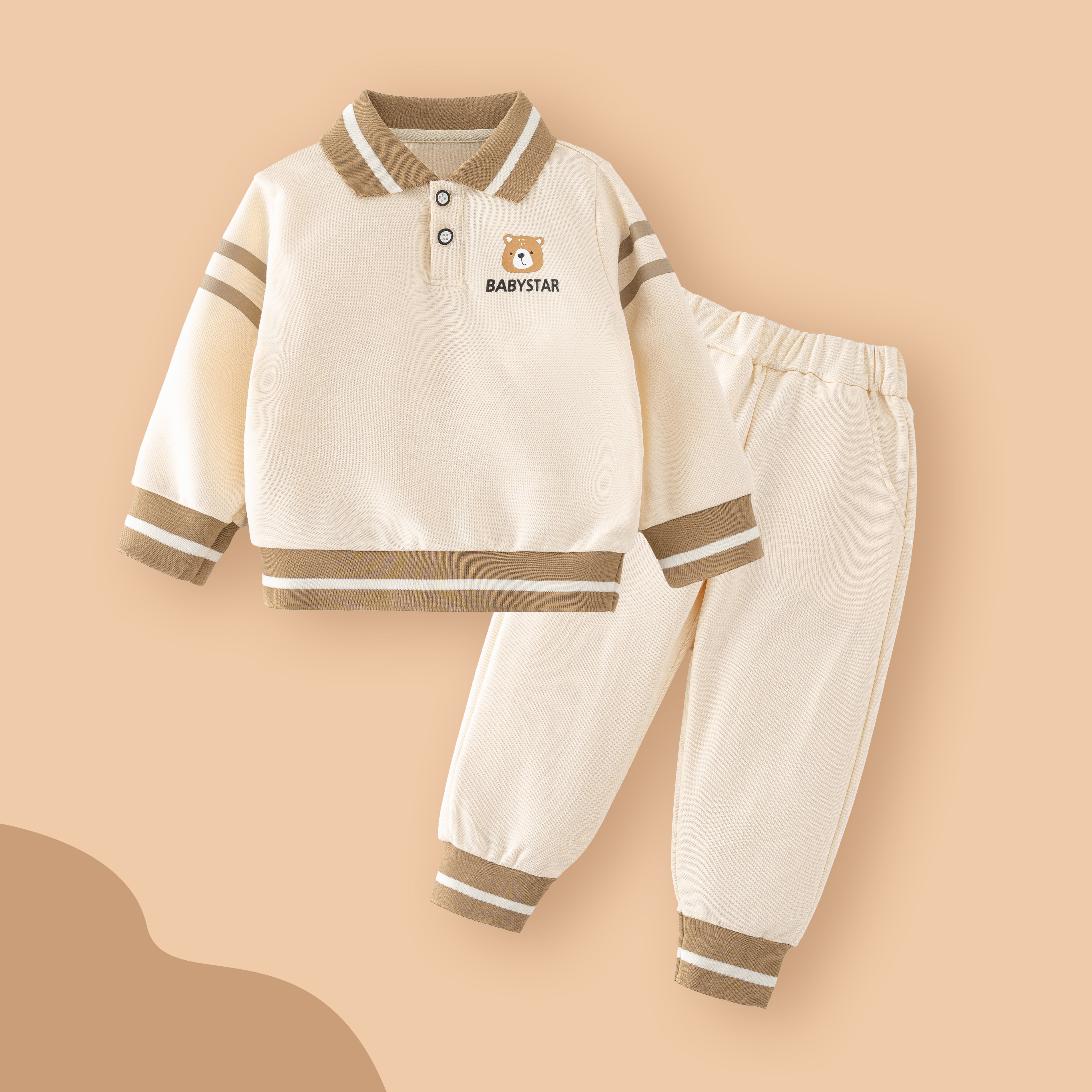 2025新款潮款男童小熊运动卫衣套装春秋裤子儿童婴儿衣服女宝宝秋,童装/婴儿装/亲子装,套装,淘宝优惠券,粉丝福利购,淘宝优惠卷