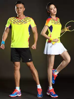 (Quick-drying type)Single and double badminton clothes, men's suit, quick-drying men's top, badminton shorts, women's culottes