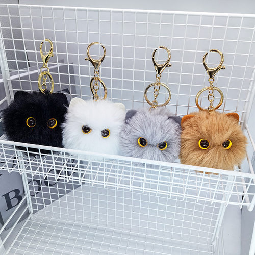 腮红猫球山手作毛绒公仔