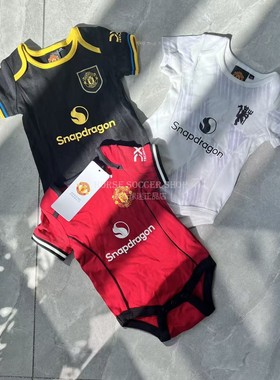 曼联包屁衣官网正品 25-26新款红色长袖连体宝宝婴儿爬服睡衣哈衣