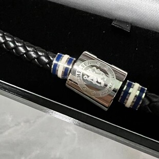 切尔西男士队徽款手链 官方正品代购 足球周边皮质手环球迷礼物