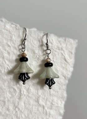 尾生之信 | 原创设计冷淡捷克珠百搭简约气质日常防敏耳环耳夹女