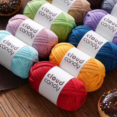 diy编织钩针布条线CLOUDCANDY