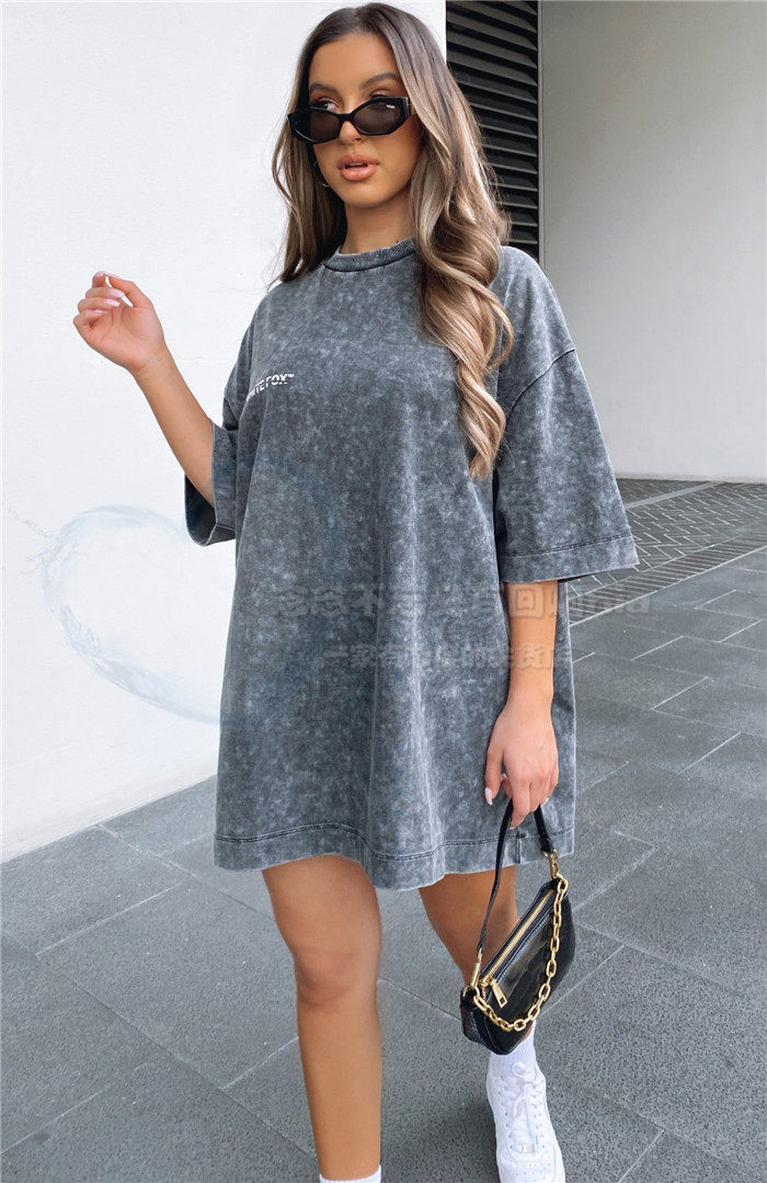 澳洲ins美式街头复古纯棉做旧