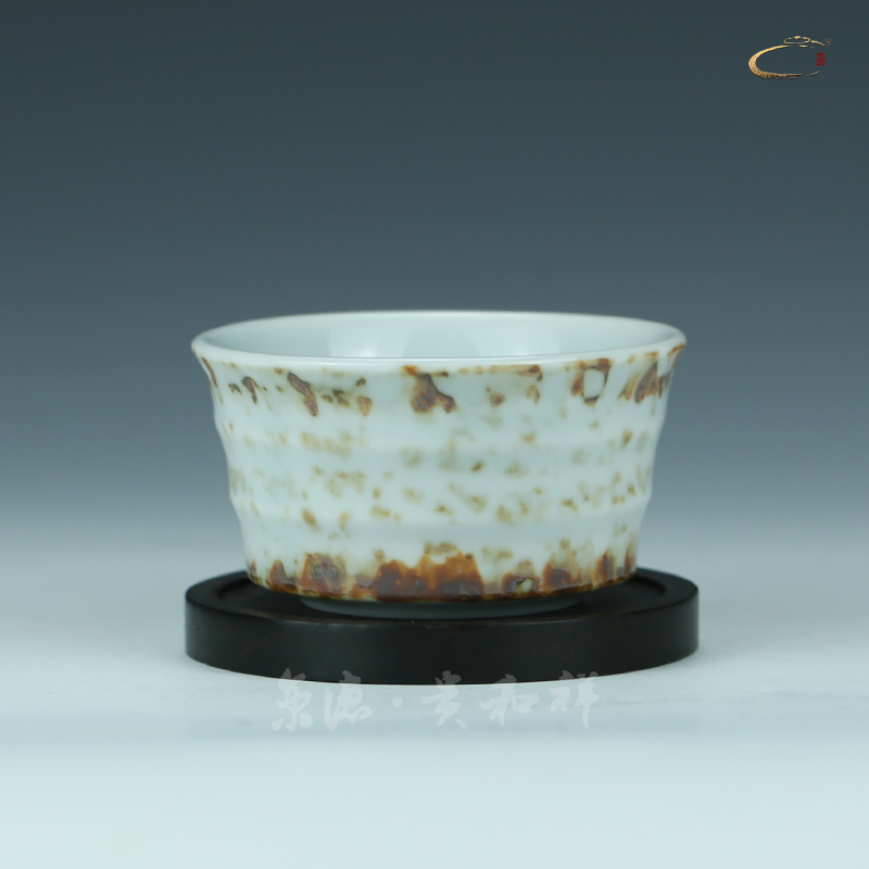 京德贵和祥窑变内彩龙竹节杯景德镇陶瓷内彩茶杯手绘茶具杯品茗杯