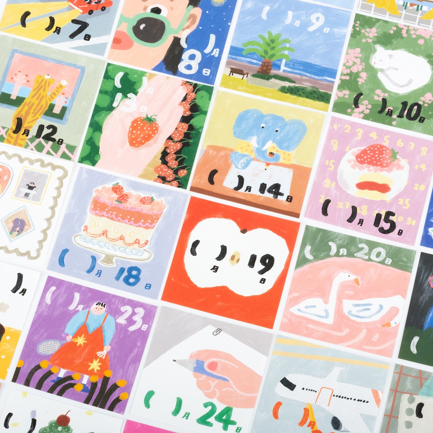 别管便签 31天迷你自填日历本创意手帐拼贴装饰日期动物卡通可爱