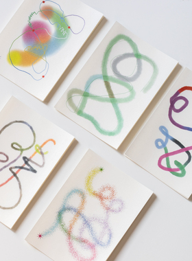 别管便签 思维导图彩色todo时间轴抽象素材手帐拼贴搭配装饰超薄