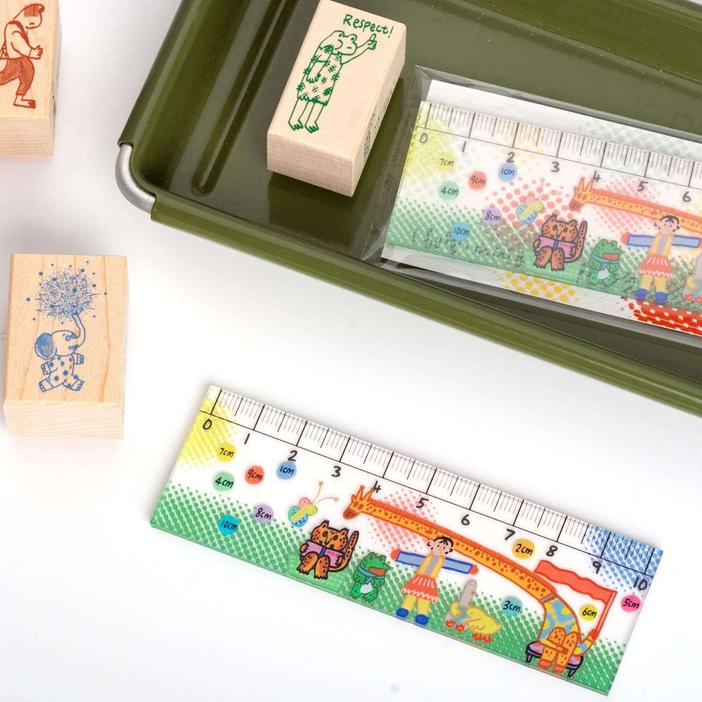 别管周边 亚克力迷你尺手帐尺TN适配便携10cm旅行绘画亚克力可爱