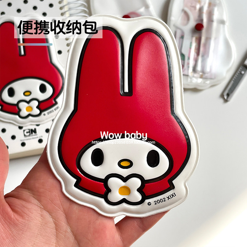 收纳包 中古可爱卡通pvc收纳袋日式迷你零钱包针线包便携首饰收纳